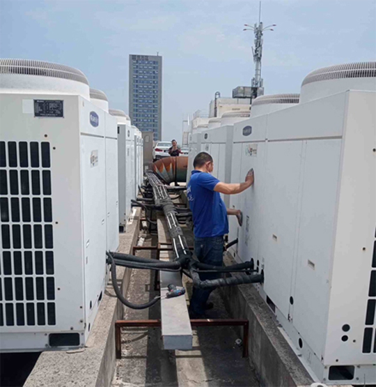 康乐中央空调制热和不制冷系统维修方法